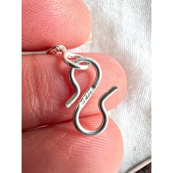 925 AURA! Red Snowflake Obsidian Statement Necklace! - Picture 5 of 11